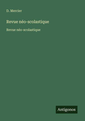 Revue néo-scolastique