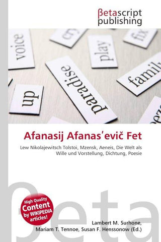 Afanasij Afanas¿evi¿ Fet