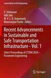 Recent Advancements in Sustainable and Safe Transportation Infrastructure - Vol. 1