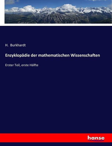 Enzyklopädie der mathematischen Wissenschaften