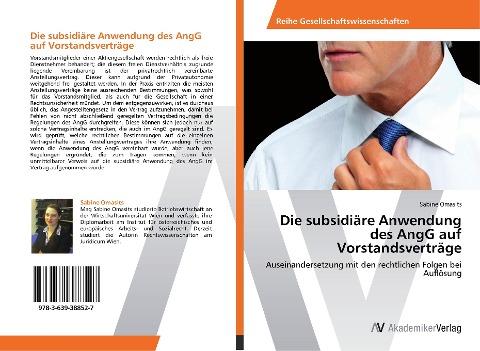 Die subsidiäre Anwendung des AngG auf Vorstandsverträge