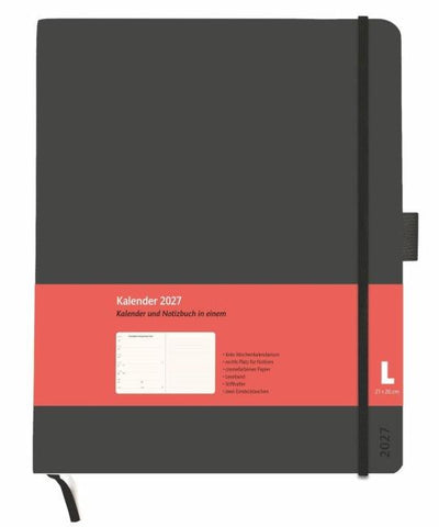 Kombitimer schwarz groß 2027