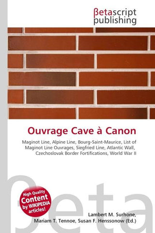 Ouvrage Cave à Canon
