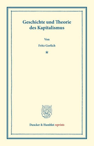Geschichte und Theorie des Kapitalismus.