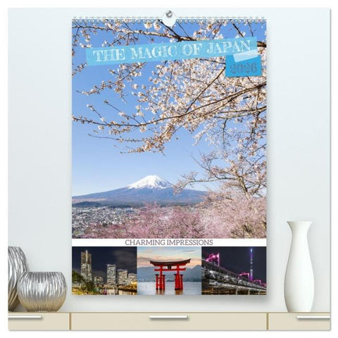 THE MAGIC OF JAPAN Charming impressions (High Quality Premium Wall Calendar 2026 DIN A2 portrait),CALVENDO 12 Month Wall Calendar