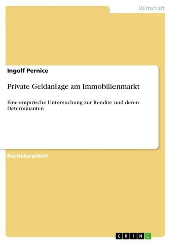 Private Geldanlage am Immobilienmarkt