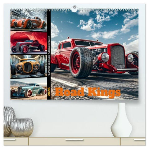 Road Kings (hochwertiger Premium Wandkalender 2026 DIN A2 quer), Kunstdruck in Hochglanz