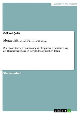 Metaethik und Behinderung