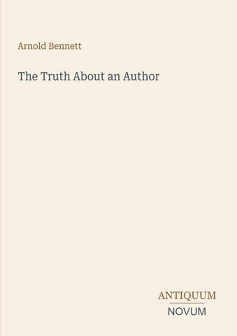 The Truth About an Author