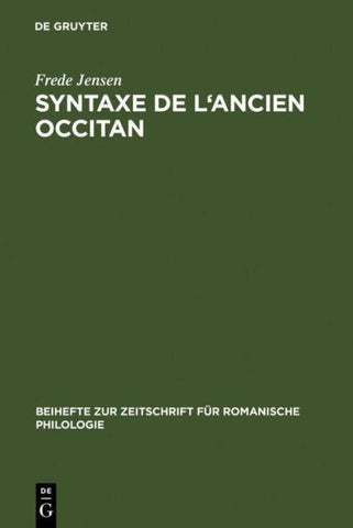 Syntaxe de l'ancien occitan