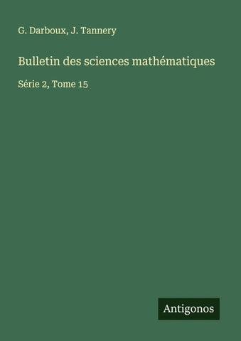 Bulletin des sciences mathématiques