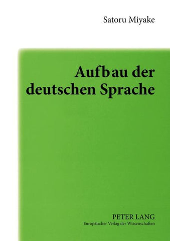 Aufbau der deutschen Sprache