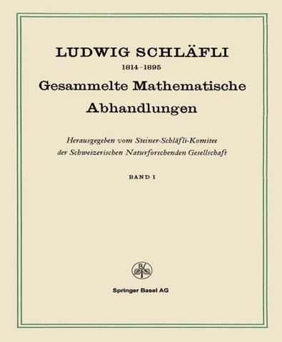 Gesammelte Mathematische Abhandlungen