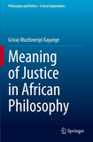 Meaning of Justice in African Philosophy