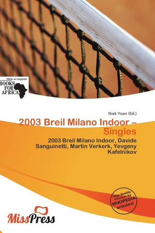 2003 Breil Milano Indoor - Singles