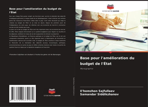 Base pour l'amélioration du budget de l'État