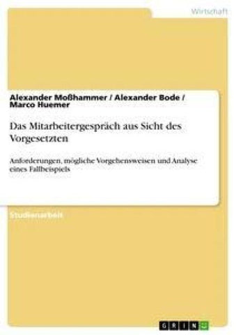 Das Mitarbeitergespräch aus Sicht des Vorgesetzten