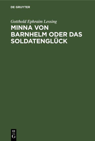 Minna von Barnhelm oder das Soldatenglück