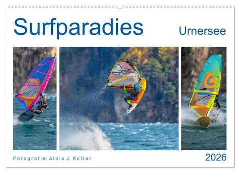 Surfparadies Urnersee (Wandkalender 2026 DIN A2 quer), CALVENDO Monatskalender