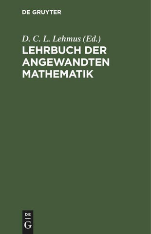 Lehrbuch der angewandten Mathematik