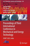 Proceedings of Third International Conference in Mechanical and Energy Technology