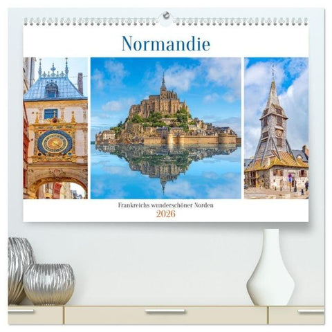 Normandie - Frankreichs wunderschöner Norden (hochwertiger Premium Wandkalender 2026 DIN A2 quer), Kunstdruck in Hochglanz