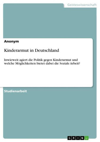 Kinderarmut in Deutschland