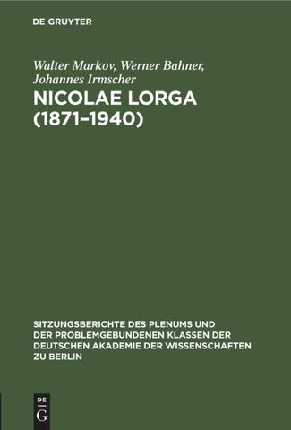 Nicolae lorga (1871–1940)