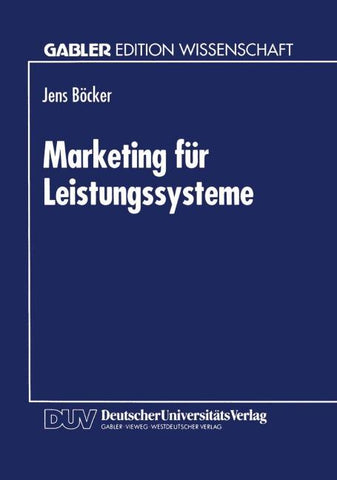 Marketing für Leistungssysteme