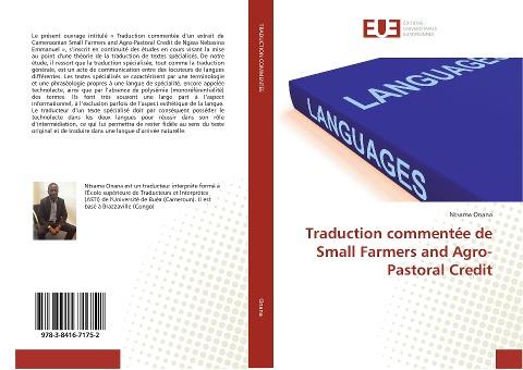 Traduction commentée de Small Farmers and Agro-Pastoral Credit