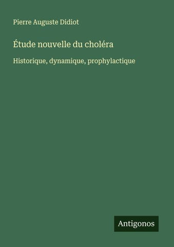 Étude nouvelle du choléra