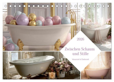 Zwischen Schaum und Stille (Tischkalender 2026 DIN A5 quer), CALVENDO Monatskalender