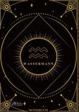 Edles Notizbuch Sternzeichen Wassermann | Designed by Alfred Herler