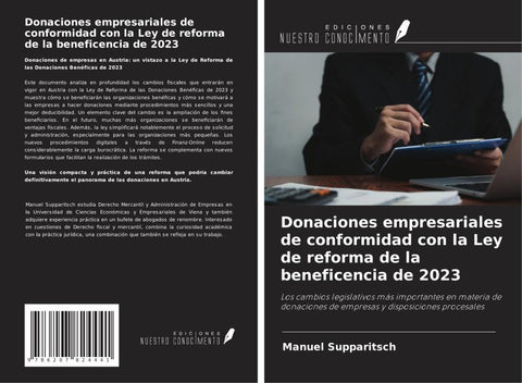 Donaciones empresariales de conformidad con la Ley de reforma de la beneficencia de 2023