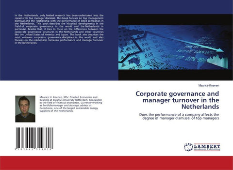 Corporate governance and manager turnover in the Netherlands
