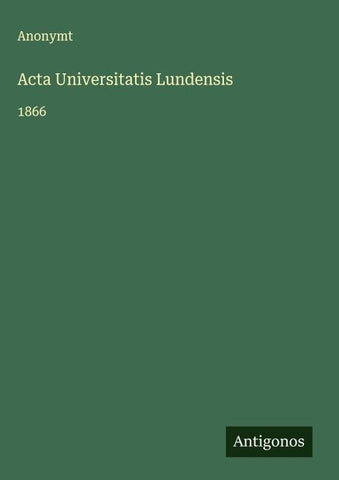 Acta Universitatis Lundensis