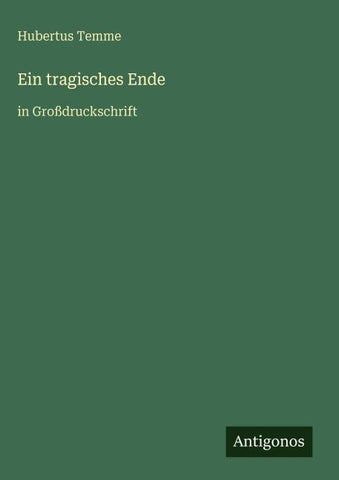Ein tragisches Ende