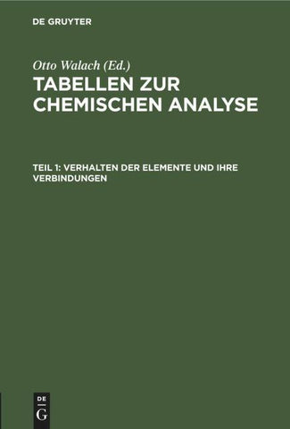 Verhalten der Elemente und ihre Verbindungen