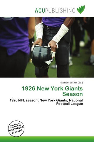 1926 New York Giants Season