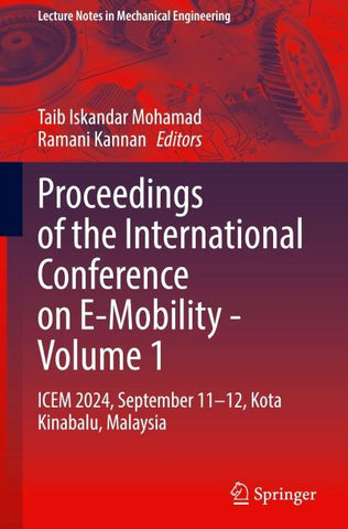 Proceedings of the International Conference on E-Mobility - Volume 1
