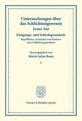 Einigungs- und Schiedsgrundsatz.