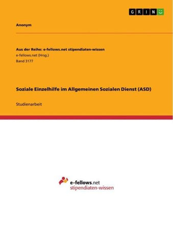 Soziale Einzelhilfe im Allgemeinen Sozialen Dienst (ASD)