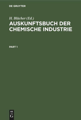 Auskunftsbuch der chemische Industrie