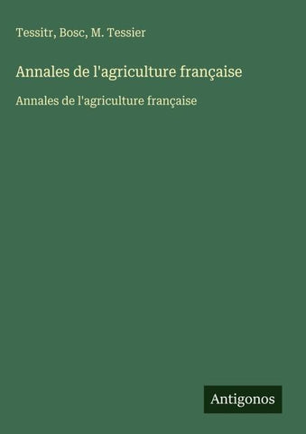 Annales de l'agriculture française