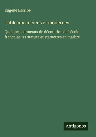 Tableaux anciens et modernes