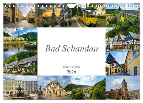 Bad Schandau Impressionen (Wandkalender 2026 DIN A4 quer), CALVENDO Monatskalender