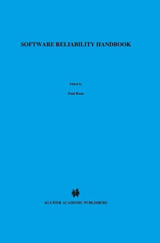 Software Reliability Handbook