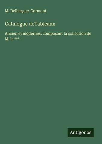 Catalogue deTableaux