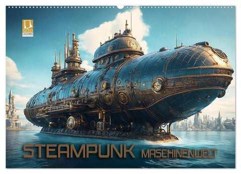 Steampunk Maschinenwelt (Wandkalender 2026 DIN A2 quer), CALVENDO Monatskalender