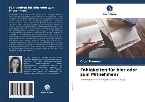Fähigkeiten für hier oder zum Mitnehmen?